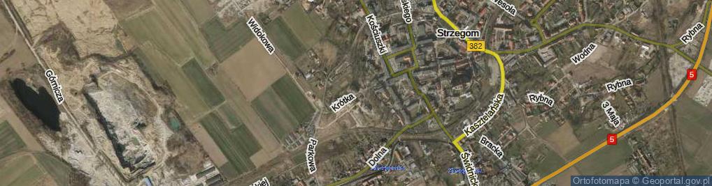 Zdjęcie satelitarne Krótka ul.