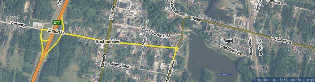 Zdjęcie satelitarne Krótka ul.