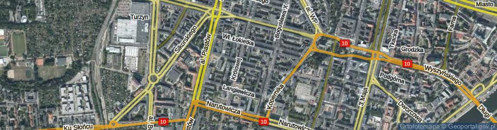 Zdjęcie satelitarne Króla Władysława Jagiełły ul.
