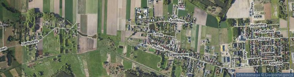 Zdjęcie satelitarne Krzywa ul.