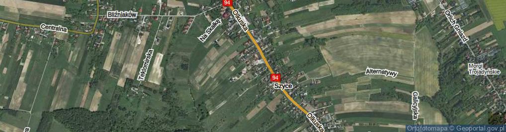 Zdjęcie satelitarne Krajobrazowa ul.