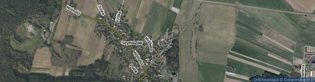 Zdjęcie satelitarne Krzywa ul.