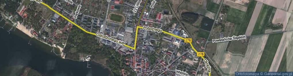 Zdjęcie satelitarne Krótka ul.