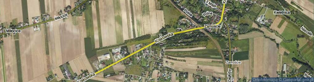 Zdjęcie satelitarne Krakowska ul.