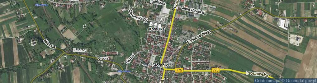 Zdjęcie satelitarne Króla Kazimierza Wielkiego ul.