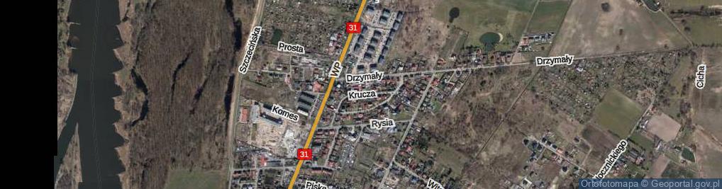 Zdjęcie satelitarne Krucza ul.