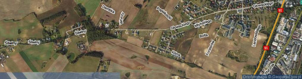 Zdjęcie satelitarne Kraziewicza Juliusza ul.