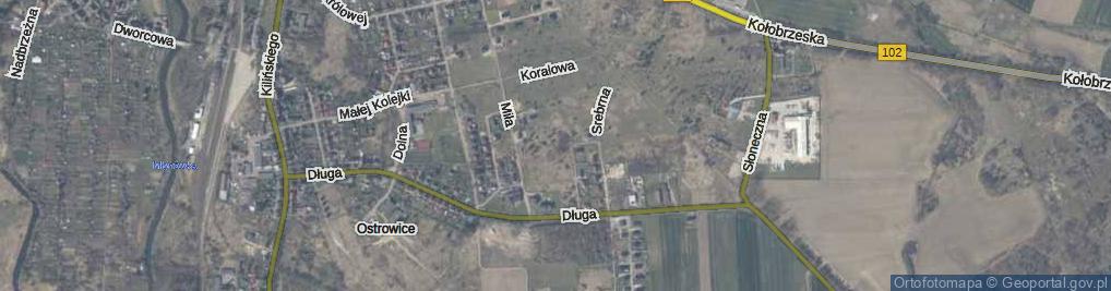 Zdjęcie satelitarne Kryształowa ul.