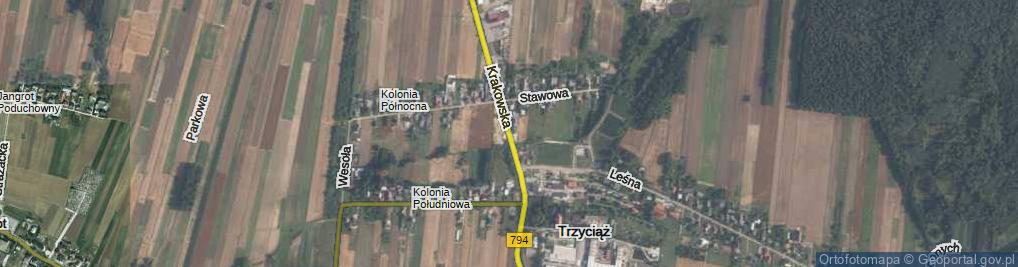 Zdjęcie satelitarne Krakowska ul.