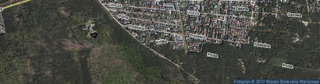 Zdjęcie satelitarne Krótka ul.