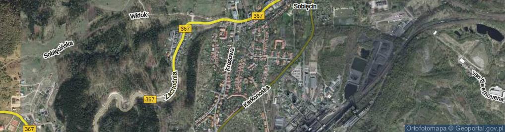 Zdjęcie satelitarne Krótka ul.