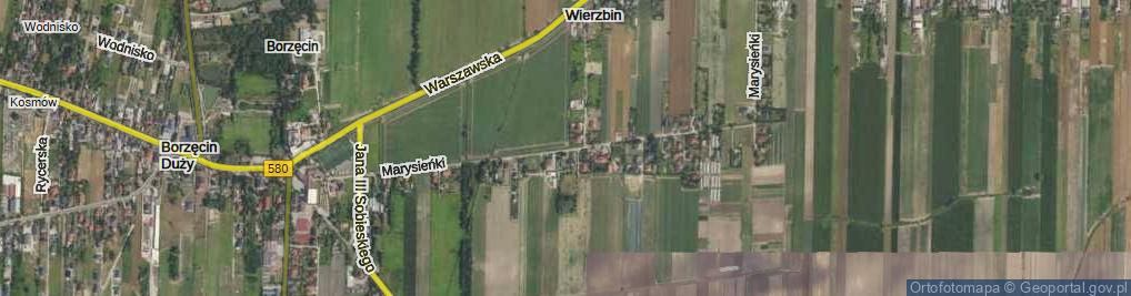 Zdjęcie satelitarne Królowej Marysieńki ul.