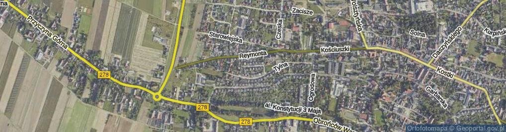 Zdjęcie satelitarne Kraszewskiego ul.