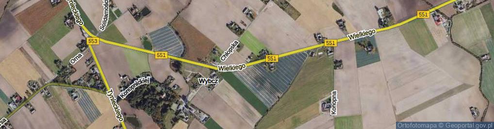 Zdjęcie satelitarne Króla Kazimierza Wielkiego ul.