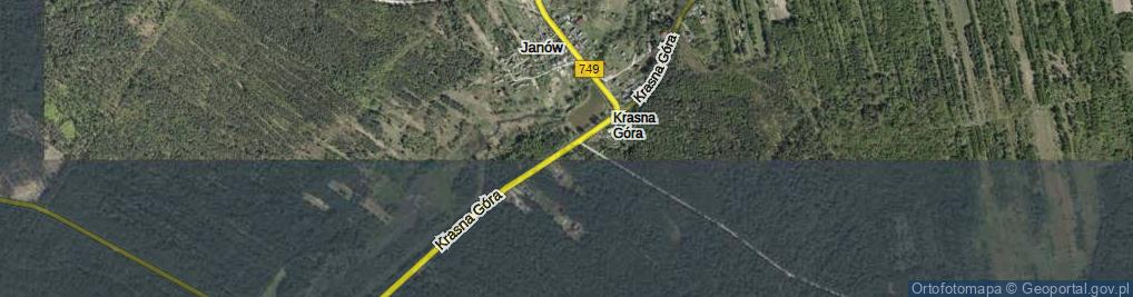 Zdjęcie satelitarne Krasna Góra ul.