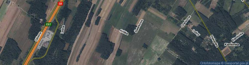 Zdjęcie satelitarne Krótka ul.