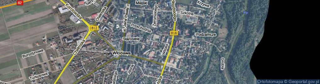 Zdjęcie satelitarne Krótka ul.