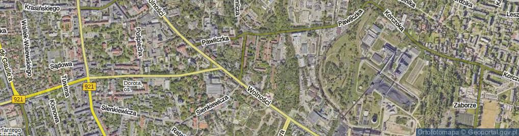 Zdjęcie satelitarne Krawczyka Klemensa ul.