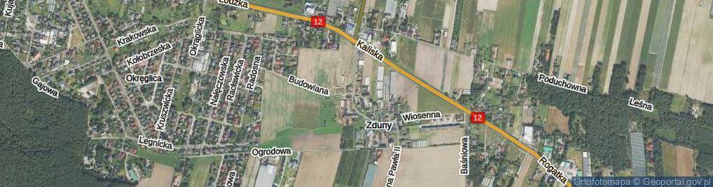 Zdjęcie satelitarne Krótka ul.