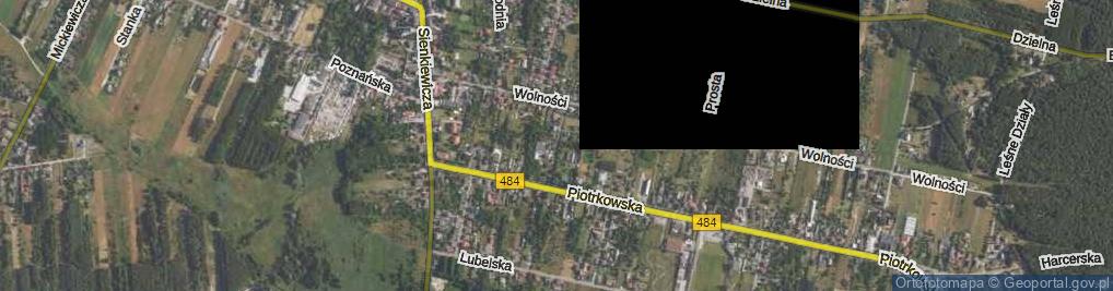 Zdjęcie satelitarne Krótka ul.