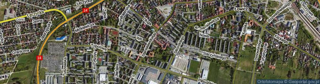 Zdjęcie satelitarne Krakowska ul.