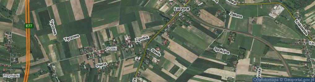 Zdjęcie satelitarne Krucza ul.