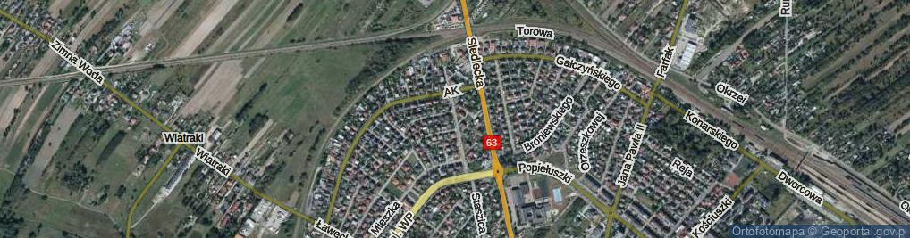 Zdjęcie satelitarne Króla Kazimierza Wielkiego ul.