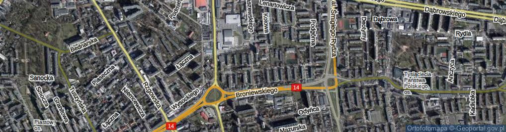 Zdjęcie satelitarne Kraszewskiego Józefa Ignacego ul.