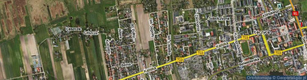Zdjęcie satelitarne Króla Władysława Jagiełły ul.