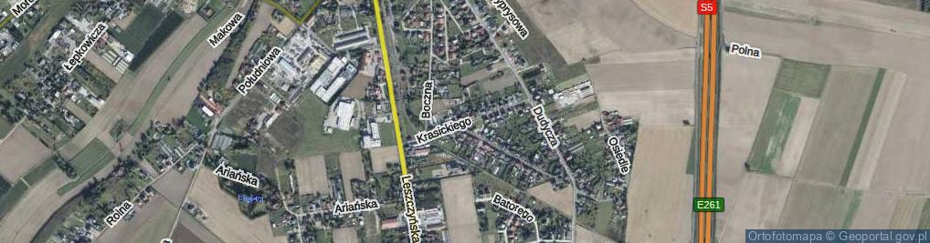 Zdjęcie satelitarne Krasickiego Ignacego, bp. ul.