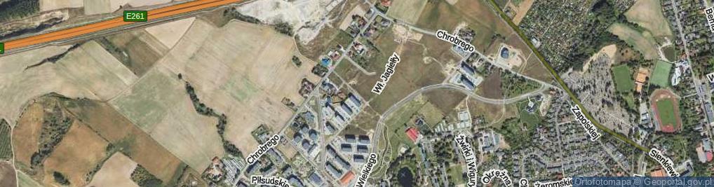 Zdjęcie satelitarne Królowej Jadwigi ul.