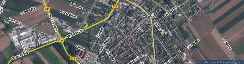 Zdjęcie satelitarne Króla Jana III Sobieskiego ul.