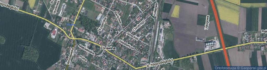 Zdjęcie satelitarne Króla Władysława Jagiełły ul.