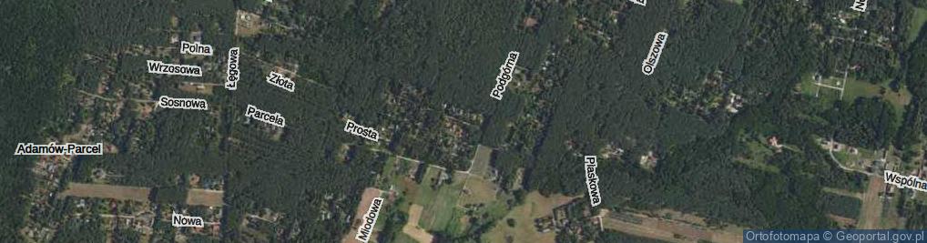 Zdjęcie satelitarne Księżycowa ul.