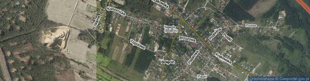 Zdjęcie satelitarne Księżycowa ul.