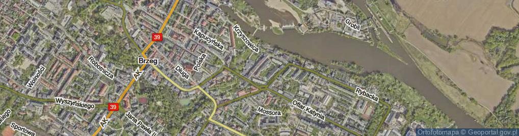 Zdjęcie satelitarne Księcia Jerzego II Piasta ul.