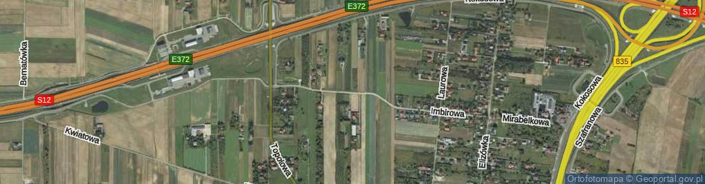 Zdjęcie satelitarne Księżycowa ul.