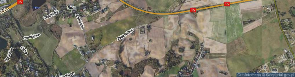 Zdjęcie satelitarne Książęca ul.