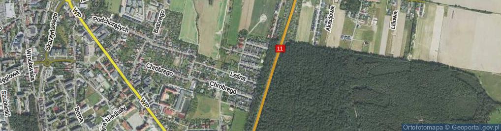 Zdjęcie satelitarne Księcia Józefa Poniatowskiego ul.