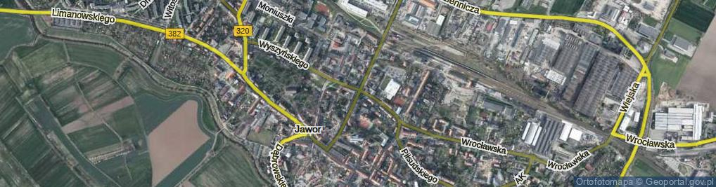 Zdjęcie satelitarne Księcia Józefa Poniatowskiego ul.