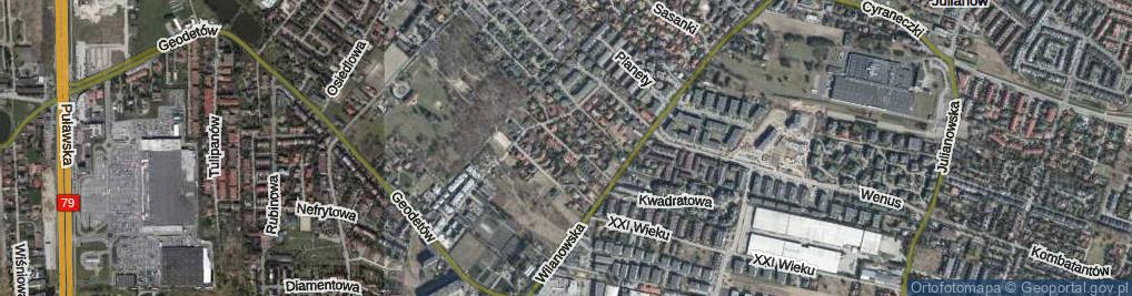 Zdjęcie satelitarne Księżycowa ul.