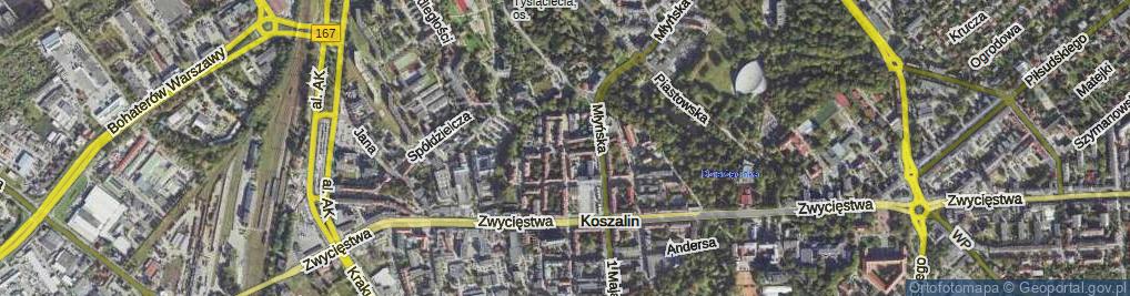 Zdjęcie satelitarne Księżnej Anastazji ul.