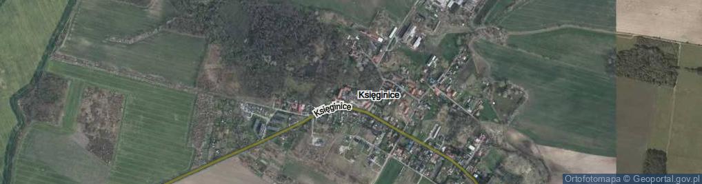 Zdjęcie satelitarne Księginice ul.