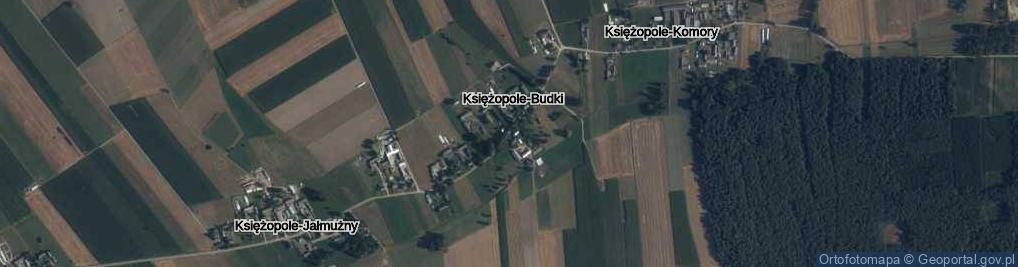 Zdjęcie satelitarne Księżopole-Budki ul.