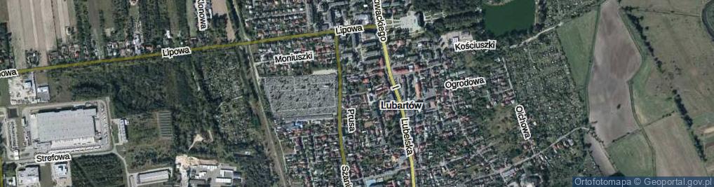 Zdjęcie satelitarne Księcia Józefa Poniatowskiego ul.