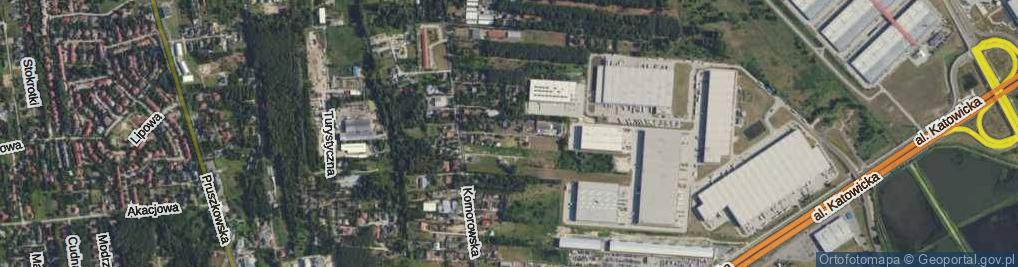 Zdjęcie satelitarne Księżycowa ul.