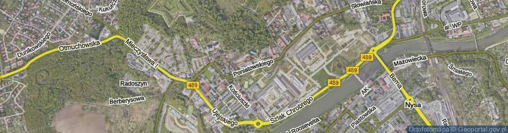 Zdjęcie satelitarne Księcia Józefa Poniatowskiego ul.