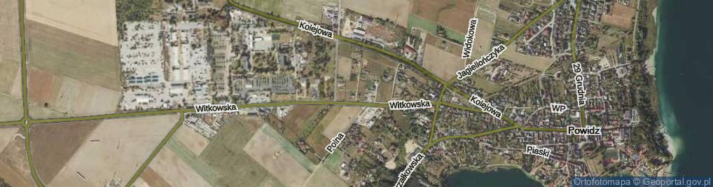 Zdjęcie satelitarne Księżycowa ul.