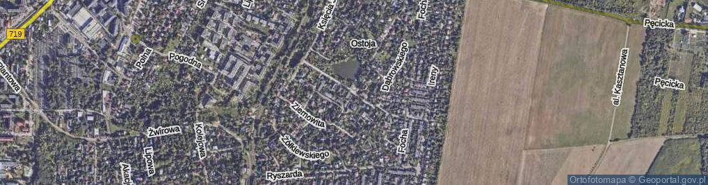 Zdjęcie satelitarne Księcia Trojdena ul.