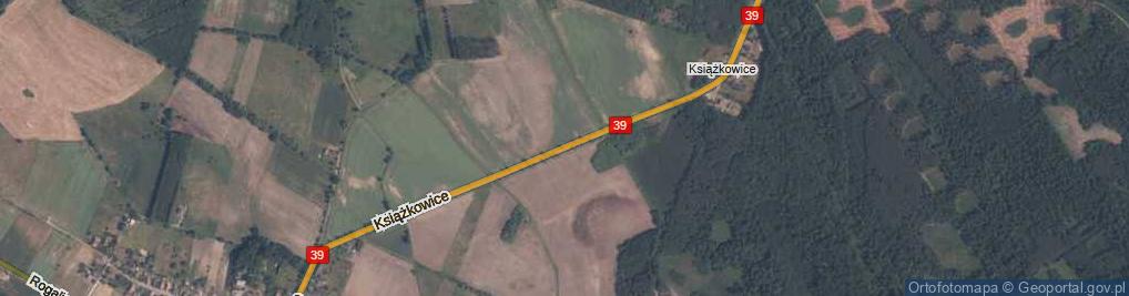 Zdjęcie satelitarne Książkowice ul.